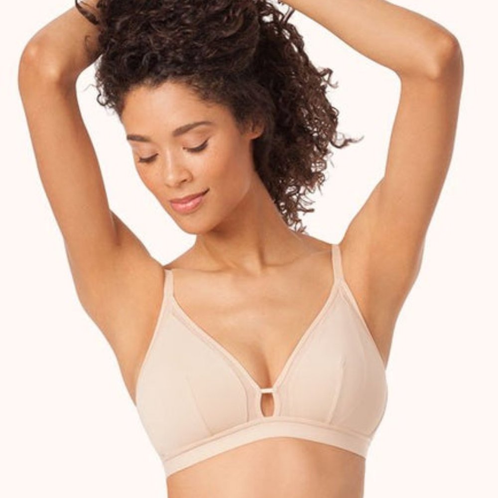 The Busty Bralette from Lively, in Toasted Almond